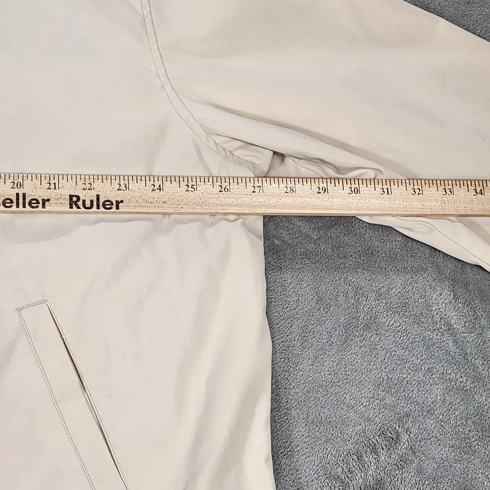 Polo Ralph Lauren Jacket Mens XL Beige Bi Swing Full Zip Plaid Lined